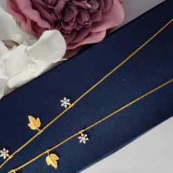  22KT GOLD LEAF AND FLOWER FANCY WOMEN CHAIN