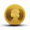 24KT Gold 8gm Queen Coin
