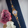 18KT GOLD BLUE AND GOLDEN BUTTERFLY WOMEN FANCY WATCH 