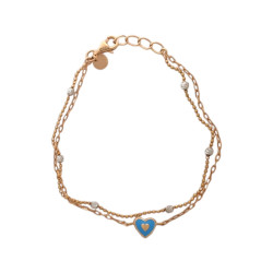18KT GOLD BLUE AND PINK DOUBLE SIDE WOMEN FANCY BRACELET 18KT GOLD BLUE AND PINK DOUBLE SIDE WOMEN FANCY BRACELET