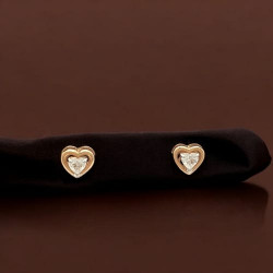 18KT GOLD CUTE WOMEN HEART PENDANT SET