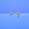 18KT GOLD DOLPHIN KIDS EARRING