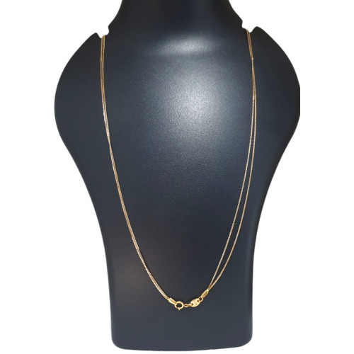 18KT GOLD DOUBLE LAYER FANCY WOMEN CHAIN