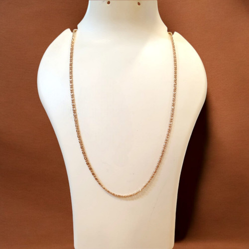 18KT GOLD DOUBLE UNIQUE FANCY CHAIN