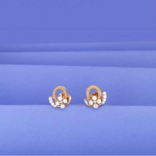 18KT GOLD ELEGANT DIAMOND WOMEN EARRINGS