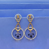 18KT GOLD ELEGANT PARTY WOMEN EARRING