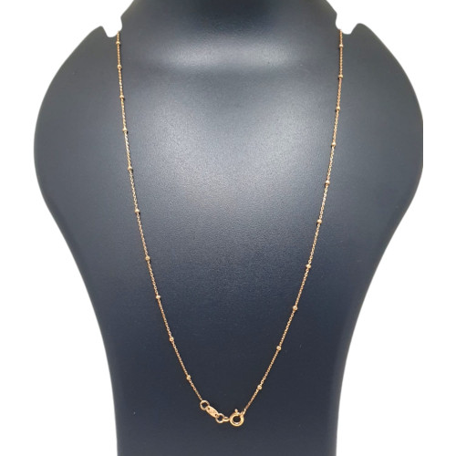 18KT GOLD FANCY BALL WOMEN CHAIN