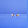 18KT GOLD HALF BUTTERFLY DIAMOND EARRING