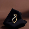 18KT GOLD STYLISH WOMEN FANCY RING 