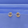 18KT GOLD SWAN EARRING FOR WOMEN 