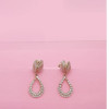 18KT GOLD TULIP DROP EARRING