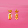 18KT Gold Crown Shaped Earring