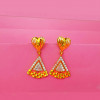 18KT Gold Heart Shaped Fancy Earrings