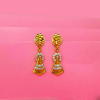 18KT Gold Leaf Pattern Fancy Earrings