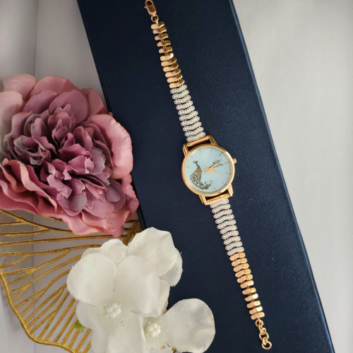 18KT UNIQUE DESIGNER WATCH FANCY WOMEN