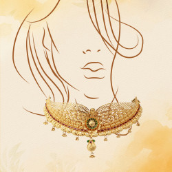 22KT Gold Choker necklace