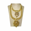 22KT GOLD 2 IN 1 ANTIQUE  NECKLACE