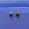 22KT GOLD ANTIQUE MANGA DESIGN WOMEN STUDS