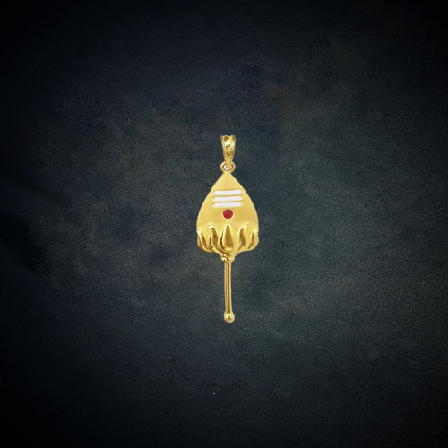 22KT GOLD ANTIQUE VEL PENDANT