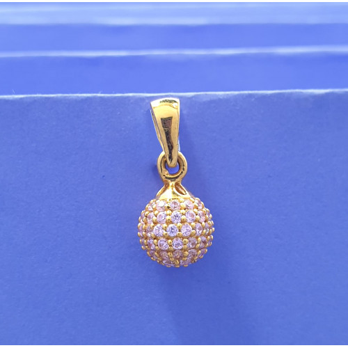 22KT GOLD BALL FANCY WOMEN PENDANT 