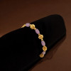 22KT GOLD BEADS LOTUS FANCY BRACELET