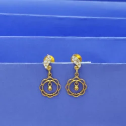 22KT GOLD CUTE DROP EARRING FOR WOMEN 