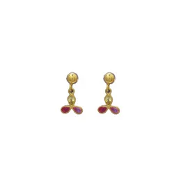22KT GOLD CUTE DROPS EARRING FOR WOMEN 