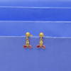 22KT GOLD CUTE DROPS EARRING FOR WOMEN 