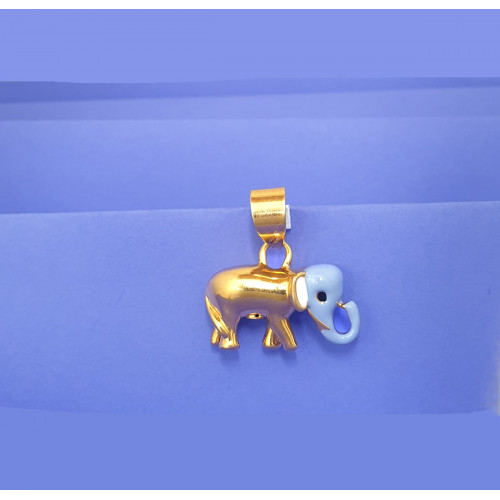 22KT GOLD CUTE KIDS ELEPHANT PENDANT