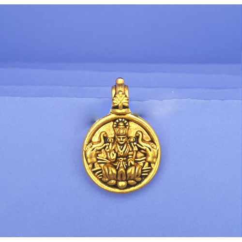 22KT GOLD DEVOTIONAL LAKSHIMI COIN PENDANT