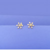 22KT GOLD FLOWER CUTE KIDS STUDS 