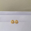 22KT GOLD FLOWER SHAPED KIDS EARRINGS