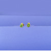 18KT GOLD GREEN PINEAPPLE KIDS STUD