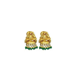 22KT GOLD HALF JUMKA WOMEN EARRING