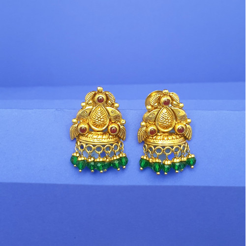 22KT GOLD HALF JUMKA WOMEN EARRING