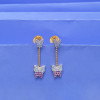 22KT GOLD HANGING BUTTERFLY WOMEN EARING