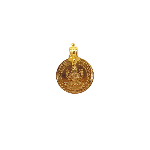 22KT GOLD LAKSHIMI COIN PENDANT