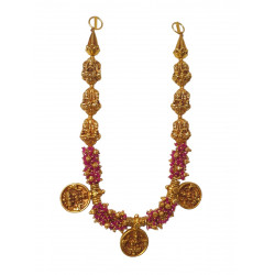 22KT GOLD LAKSHMI COIN TEMPLE ANTIQUE NECKALCE 22KT GOLD LAKSHMI COIN TEMPLE ANTIQUE NECKALCE
