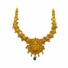 18KT GOLD LAKSHMI PEACOCK ANTIQUE NECKLACE