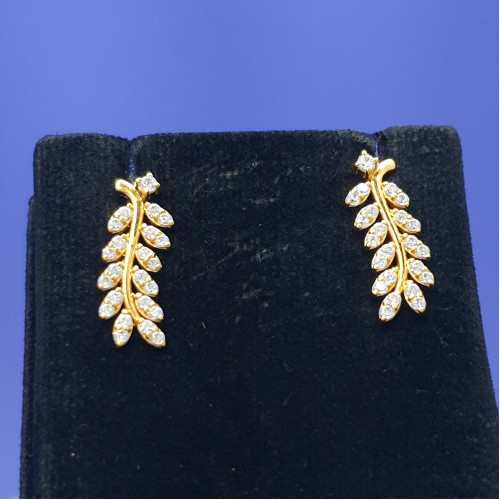 22KT GOLD LEAF BLUETOOTH WOMEN EARRING