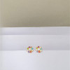 22KT GOLD MULTI COLOUR ELEGANT KIDS EARRINGS 