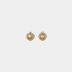 22KT GOLD NORMAL PEARL CUTE KIDS EARRINGS