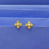 22KT GOLD PEARL UNIQUE STUDS FOR WOMEN 