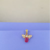 22KT GOLD PINK CHARM WOMEN PENDANT 