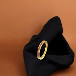 22KT GOLD PINK STONE RING FOR WOMEN  22KT GOLD PINK STONE RING FOR WOMEN