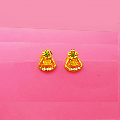 22KT GOLD PRETTY WOMEN FANCY EARRING