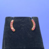 22KT GOLD RED STONE BLUETOOTH EARRING