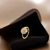 22KT GOLD ROSE WITH STONES WOMEN RING 