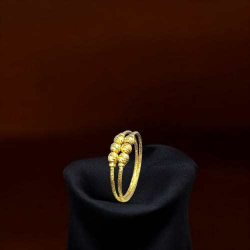 22KT GOLD SINGLE LAYER BALL RING