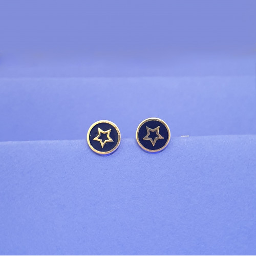 18KT GOLD STAR KIDS EARRING